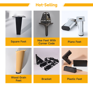 Hiện đại đơn giản rèn sắt sofa chân phần cứng đồ nội thất dày bảy chân bàn chân sofa chân tủ - Product Image 6