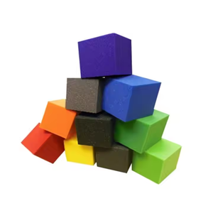 Tùy chỉnh màu sắc Pit khối Bìa Trampoline Sponge Kid đồ chơi mềm tùy chỉnh căng thẳng bóng bọt Cube đồ chơi - Product Image 5