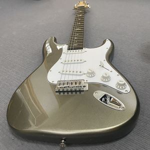 <span class=keywords><strong>Guitarra</strong></span> Eléctrica ST Gris Verde de Alta Calidad con Tres Pastillas de Bobina Simple para Principiantes para Aprender y Practicar - Product Image 2