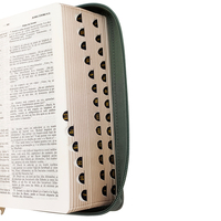 Couverture biblique en cuir synthétique PU à impression personnalisée de qualité exquise OEM avec fermeture éclair