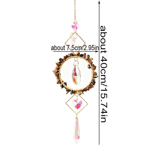 <span class=keywords><strong>En</strong></span> gros Carillons à vent faits main de haute qualité, Attrape-soleil <span class=keywords><strong>en</strong></span> cristal naturel, Attrape-soleil <span class=keywords><strong>en</strong></span> quartz circulaire <span class=keywords><strong>en</strong></span> pierre de guérison - Product Image 5