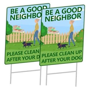 Weatherproof UV Protected Eco-Friendly Double Sided <b>Custom</b> Print Yard Sign With H-stakes for Construction Site Safety - Product Image 3