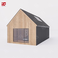 Villa en acier de calibre léger avec toit triangulaire Bâtiment modulaire haut de gamme à ossature métallique en acier léger personnalisé Petite maison