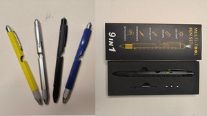 9in1 đa chức năng biểu tượng tùy chỉnh bút LED ánh sáng điện thoại Dock & mở chai với người cai trị tuốc nơ vít Quà tặng khuyến mãi - Product Image 2