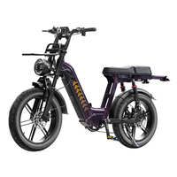 Moto tout-terrain électrique QMWHEEL D50, moteur 250W, 48V, 20 pouces, double amortisseur, STOCK EU, pneus larges, moto tout-terrain électrique pour la conduite hors route