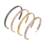 Bracelet jonc pour homme en acier inoxydable plaqué argent, motif dentelle courbe, style musulman arabe islamique, cadeau de l'Aïd, bijou de mode, avec motif Coran, marque MW for Allah