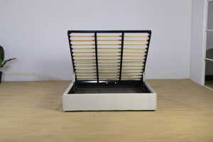 Thiết Kế Châu Âu Kích Thước Tùy Chỉnh Murphy Giường Thân Thiện Với Môi Bền Thanh Lịch Mềm Mại Bọc Kim Loại Khung Trực Tiếp Bọc Giường - Product Image 3