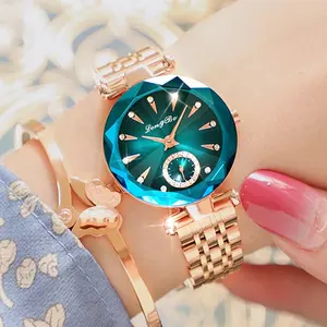 Reloj de cuarzo con movimiento LONGBO, relojes de lujo para mujer, reloj de pulsera 2023 para niñas, reloj resistente al agua, precio de Japón en Pakistán de 14mm