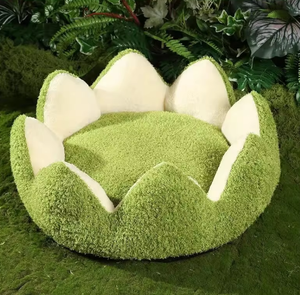 Nuovo Stile 2026: Cuccia Rotonda a Petalo per Cani e Gatti, Ecologica, Morbida, Verde, Portatile, Antiscivolo, per Esterni/Interni, per un Sonno Confortevole - Product Image 2
