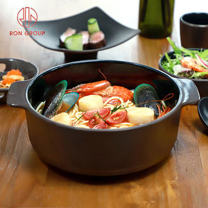 Venta al por mayor de vajilla de <span class=keywords><strong>melamina</strong></span> ecológica rectangular ébano café negro cena <span class=keywords><strong>platos</strong></span> cuencos juegos de vajilla <span class=keywords><strong>platos</strong></span> para - Product Image 3