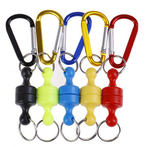HOT Xách Tay <span class=keywords><strong>Fly</strong></span> Câu Cá Thực Tế Mạnh Mẽ Lưới Từ Tính Phát Hành Chủ Keeper Với Nhôm Hợp Kim Carabiner Nhẫn Khóa - Product Image 5