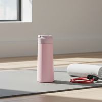 Bouteille d'eau en acier inoxydable à double paroi personnalisée Fiole à vide Hot Selling Soft Touch Thermos dans les sports de plein air