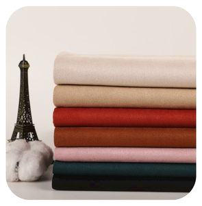 Prix d'usine Tissu Scuba Suede Double Face Interlock 270GSM 95% Polyester 5% Spandex Tricoté Extensible pour Robe, Veste, Sweat à Capuche - Product Image 1