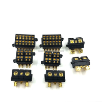 Connecteur de bornes à vis pour amplificateur de voiture QS ZJ-S440, prise d'alimentation biseautée 4P, en alliage de zinc transparent plaqué or/nickel 60V