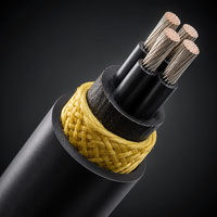 Câble plat festonné 4 conducteurs 14 AWG 600V PVC pour grue, machinerie portuaire, commande d'alimentation de chariot sur rail C