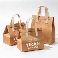 Tas Pengantar Makanan Terisolasi Grosir Logo Kustom Tas Thermal Non Woven untuk Takeaway Produsen MOQ Rendah