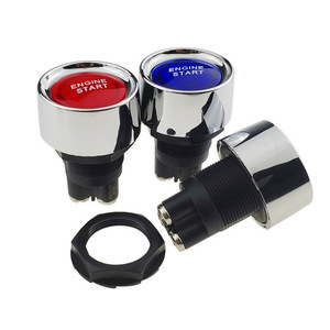 Interrupteur à bouton-poussoir pour démarrage du moteur, 50A, 12V, alliage de zinc éclairé, IP65, borne à vis - Product Image 1