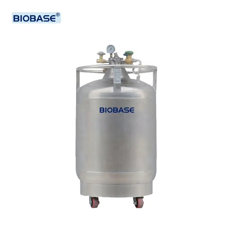 BIOBASE tangki Nitrogen cair bertekanan sendiri, tangki Nitrogen cair 30l 200l bertekanan sendiri untuk lab