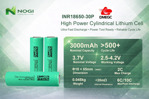 Équivalent Samsung - Cellule cylindrique de qualité supérieure 18650 NMC 3.7V 3000mAh - Product Image 3