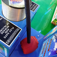 Jeu d'arcade à monnayeur Hercules Power King Hammer Strength Machine, machine de frappe à grand marteau métallique de style sportif