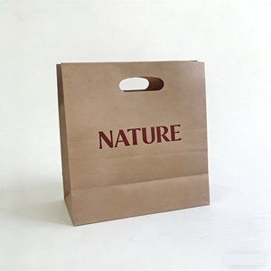 ถุงกระดาษคราฟท์สีน้ำตาลพิมพ์ลายตามสั่งพร้อมหูหิ้ว - Product Image 2