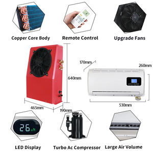 Climatisation 12V/24V pour <span class=keywords><strong>camion</strong></span> électrique, tracteur, cabine, système de climatisation séparé pour conducteur - Product Image 4