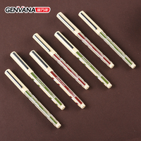 Stylos gel en gros de l'usine Genvana, écriture fluide, design minimaliste, grande capacité, personnalisables, pointe semi-aiguille 0,5 mm, encre noire