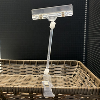 Porte-étiquette de prix pour marchandises, clip d'affichage rotatif en plastique pour supermarché, clip de signalisation POP