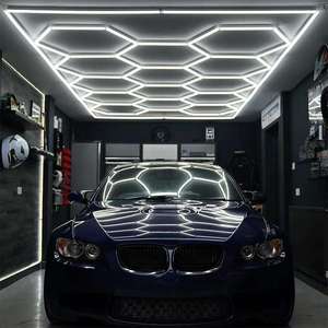 Vendita calda Showroom illuminazione a soffitto a nido d'ape autolavaggio dettagli esagono LED luce da lavoro per Garage di fabbrica dalla cina - Product Image 2