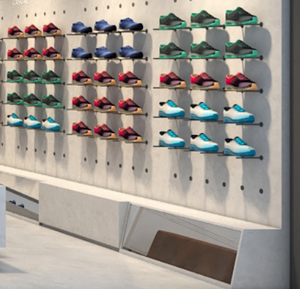 لوحة عرض أحذية بإضاءة LED قابلة للتخصيص من ييه، رفوف عرض أحذية للمتاجر - Product Image 5