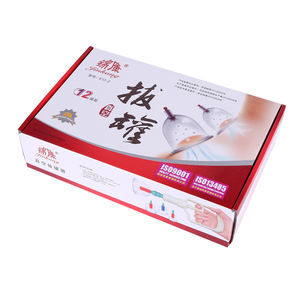 12 ventouses pour un <span class=keywords><strong>massage</strong></span> corporel efficace et le soulagement de la douleur, ensemble de ventouses de thérapie traditionnelle chinoise professionnelles - Product Image 2