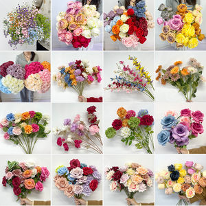 Sunwedding Offre spéciale Fleurs artificielles à tige unique <span class=keywords><strong>color</strong></span>ées au toucher réel pour Noël, mariage et décoration de la maison - Product Image 4