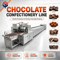 Ligne de production automatique de barres chocolatées TGmachine avec une utilisation facile, machine de moulage compatible avec les noix et le lait
