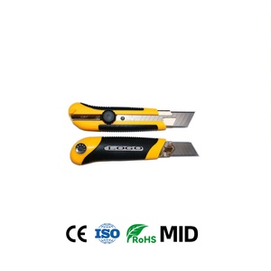 Couteau multi-usage robuste de 25 mm avec lames SK5 cassables, boîtier ABS, couteau utilitaire pour la découpe de boue, pour la construction industrielle - Product Image 2