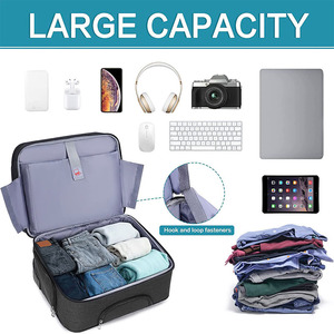 Bolsa de equipaje de lona de <span class=keywords><strong>viaje</strong></span> con mini carrito de piloto suave, bolsa impermeable personalizada con ruedas para <span class=keywords><strong>avión</strong></span> - Product Image 2