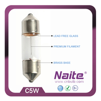 Ampoule halogène NAITE prix usine C5W 12V 5W pour autres accessoires d'éclairage automobile