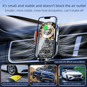 Chargeur de voiture sans fil Support de téléphone pour tous les téléphones Supports de téléphone de voiture pour Iphone Magnétique - Product Image 4