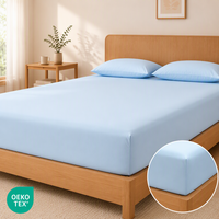 Drap-housse rafraîchissant instantané Q-Max 0.4 en nylon et élasthanne, ensemble de literie respirant et doux, taie d'oreiller assortie sur mesure, drap plat et couverture