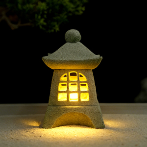 Statue de pagode zen en pierre, sculpture artisanale de la philosophie zen asiatique pour espace de méditation extérieur, décoration de jardin en roche, vente en gros - Product Image 3