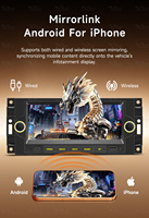 Autoradio Android Octa Core BQCC 6,86 pouces pour Jeep/Dodge/Chrysler, Carplay, GPS, DSP, 4G, écran LED multicolores, stéréo