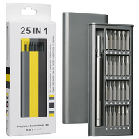 Jeu de tournevis de précision 24 en 1, boîte ABS, ordinateur portable, PC, téléphone portable, Kit d'outils de poche, outil de réparation de téléphone portable