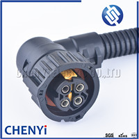 Connecteur étanche auto femelle à 4 broches Capteur d'oxygène Harnais Plug pbt gf30 Plug 1-968968-1 1-1813099-1 967325-1