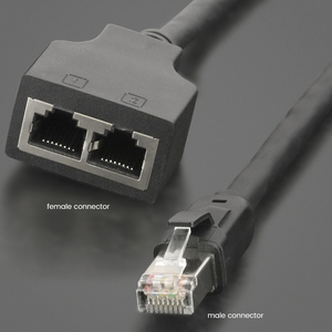 Cable de extensión <span class=keywords><strong>Ethernet</strong></span> RJ45 de 8 núcleos para micrófonos de conferencia digital Cable de mano de conversión de adaptador macho/hembra - Product Image 5