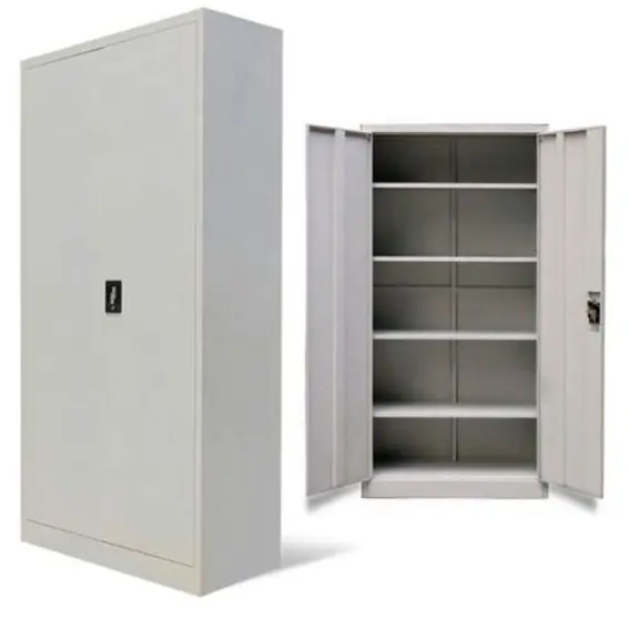 Металлический шкаф для хранения, 2 двери, шкаф для файлов с распашной дверью, 2 двери, стальной шкаф для документов, офисная мебель, офисный шкаф
