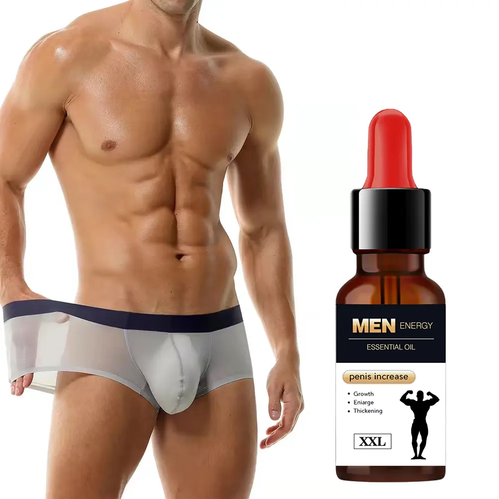 Óleo essencial para massagem e aumento da vida masculina, óleo essencial para aumentar a vitalidade e aumentar o pênis