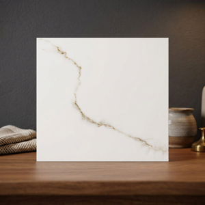 Azulejos de Porcelana Pulida Calacatta Classic de 600x600 mm, Aspecto de Mármol Brillante, para Pisos Interiores de Cerámica - Product Image 5