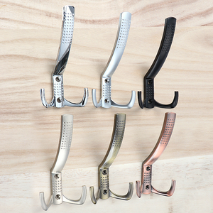 Antique Brass Kim Loại Wall Mount Coat Giá Móc Kẽm Hợp Kim Quần Áo Móc Áo Móc Thương Gia - Product Image 1