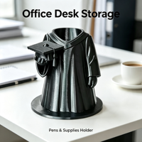 Organisateur de bureau multicouche imprimé en 3D personnalisé, support portable pour fournitures scolaires, boîte de rangement créative en PLA pour papeterie, cadeau