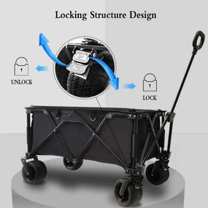 รถเข็นสำหรับตั้งแคมป์รถเข็นพับได้สำหรับกลางแจ้งรถแทรคเตอร์อเนกประสงค์ - Product Image 4