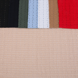 <span class=keywords><strong>YVES</strong></span> Design de vêtements pour femmes haut de gamme Polyester Spandex Interlock Holey Tissu de soie crêpe pur tricoté en chaîne avec trous - Product Image 6